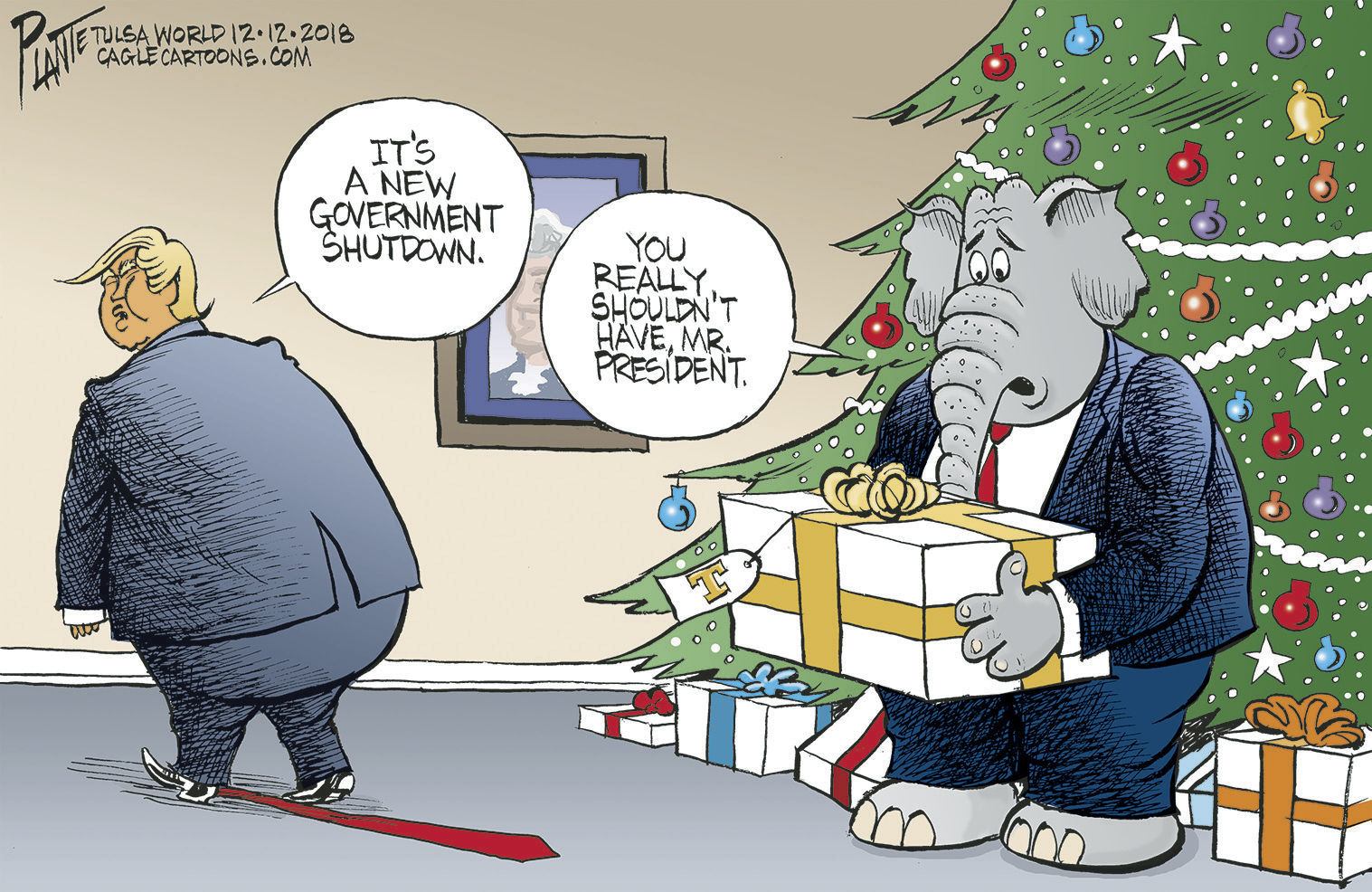 Bruce Plante Cartoon: Trump's gift to the GOP
